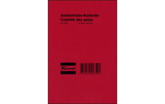Favorit, Durchschreibeblock Autobetriebs-Ko