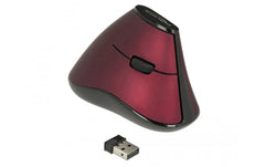 Delock | 12528 5 Tasten Maus WIRELESS, rot | USB 2.4GHz