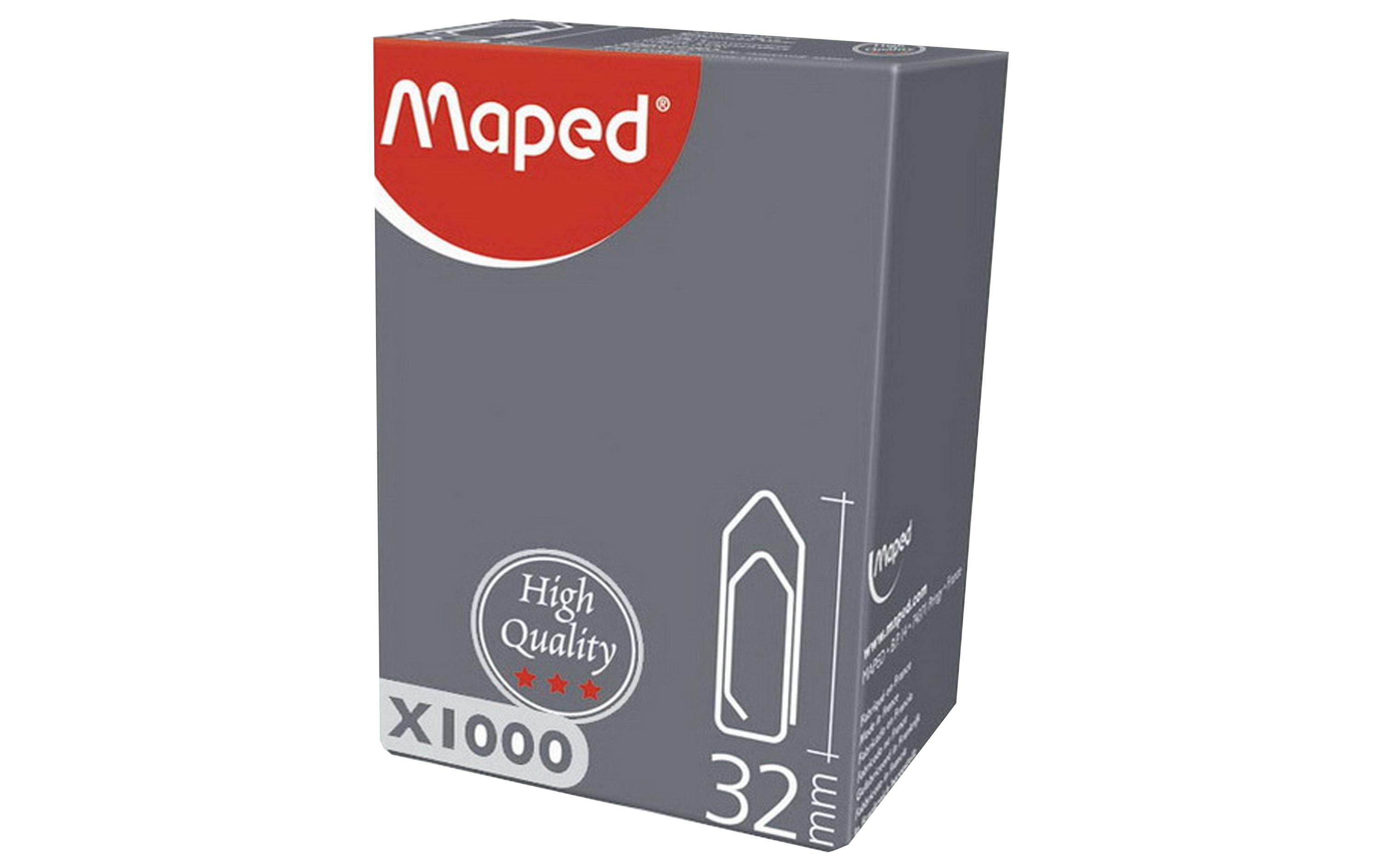 Maped Büroklammern 32mm metallfarbig
