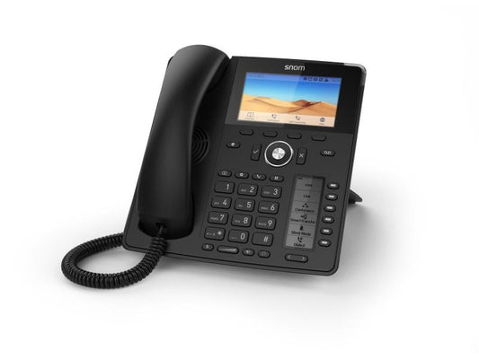 snom | D785N Schwarz | SIP-Tischtelefon (ohne Bluetooth)