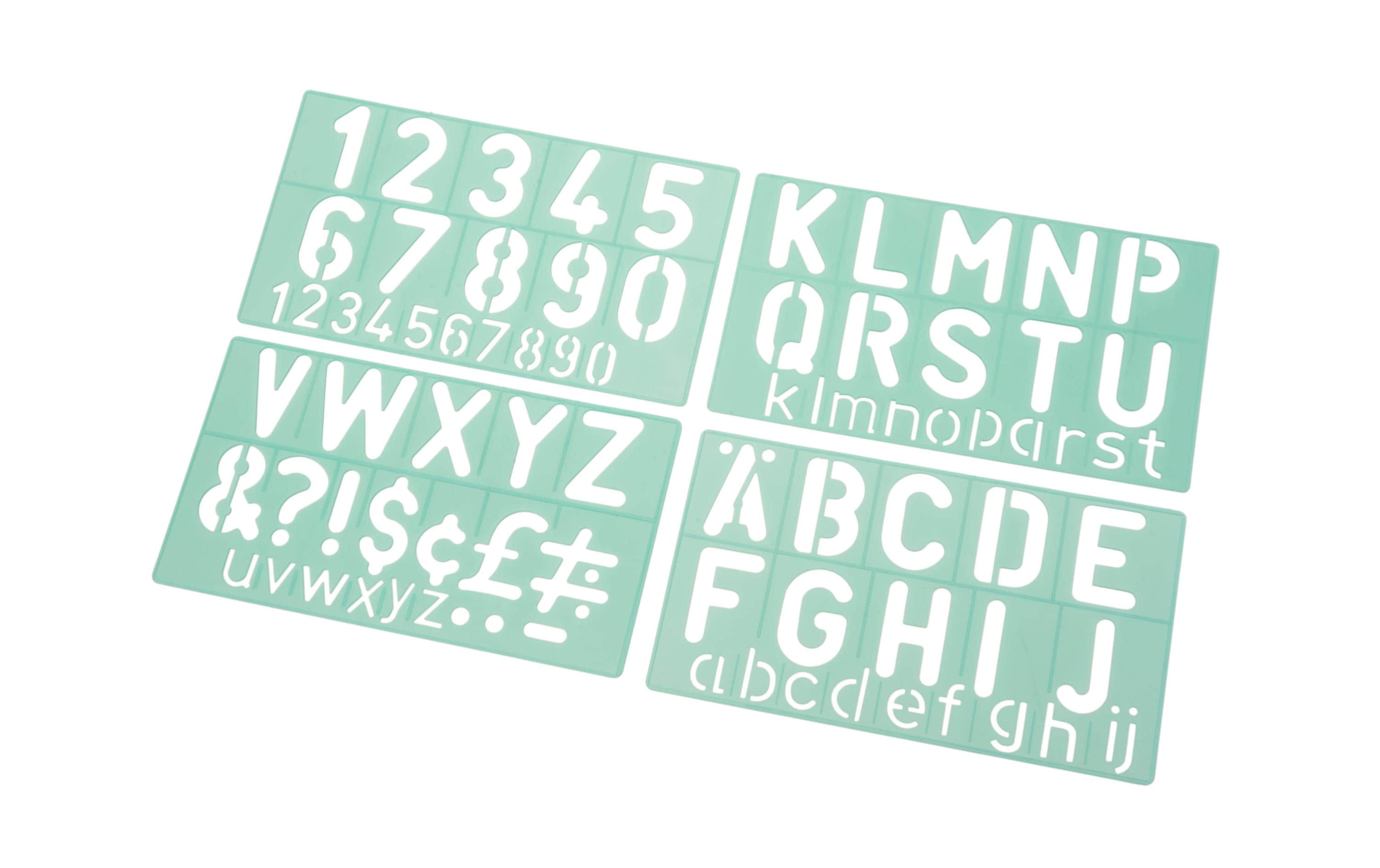 Linex: Schriftschablone Standart