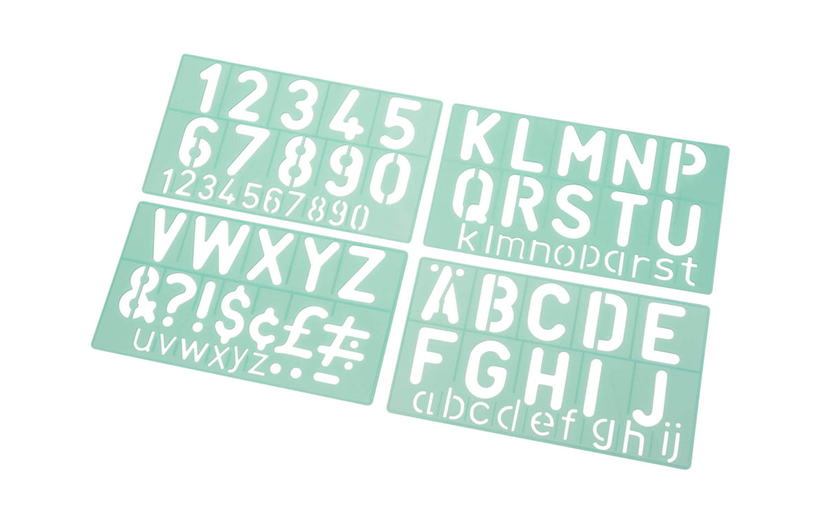 Linex: Schriftschablone Standart