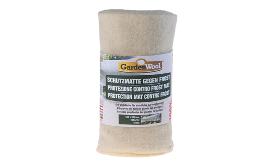 GardenWool | Frostschutzmatte naturweiss | 200 x 100 x 0.2 cm, 150g/m2