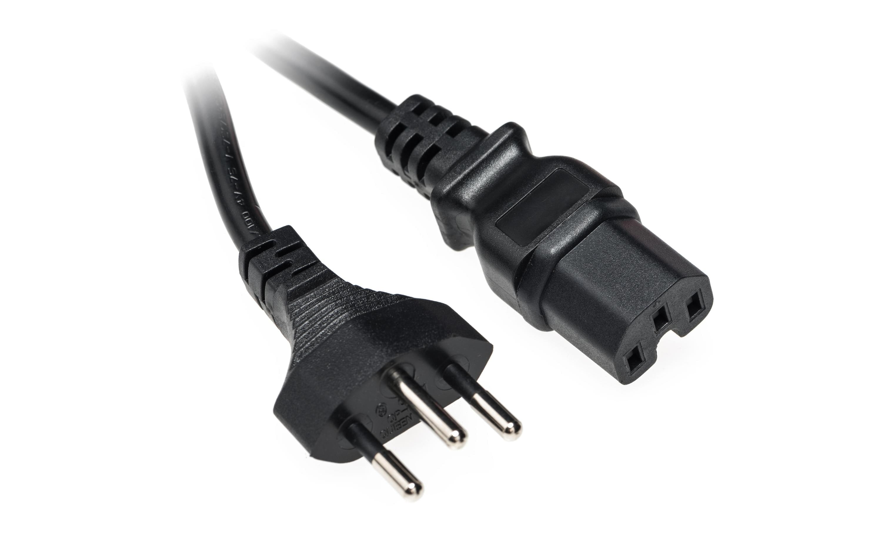 Diggelmann, Netzkabel 2 m C15 - T12, Schwar