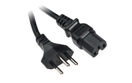 Diggelmann, Netzkabel 2 m C15 - T12, Schwar