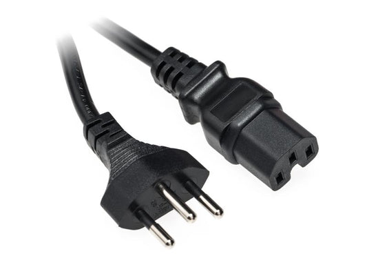 Diggelmann | Apparatekabel C15/Typ12, 3m | schwarz, H05VV-F 3G 1.0mm2