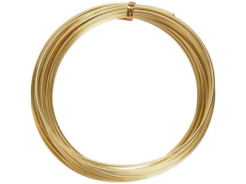 Creativ Company | Aluminiumdraht 2 mm | gold, 10 m