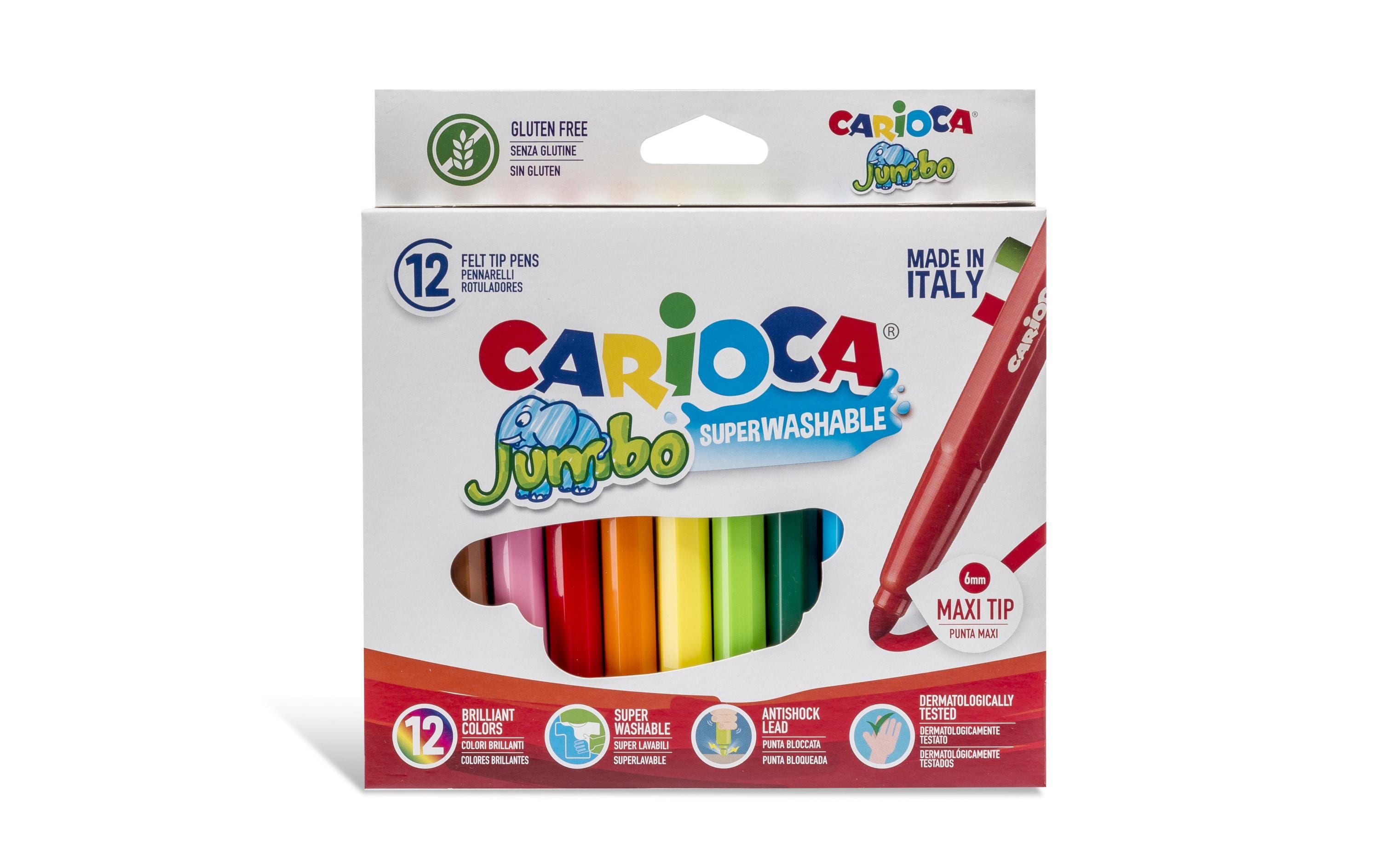Carioca, Fasermaler Jumbo Box 12 Stück, Meh