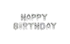 Papstar Ballon-Set Happy Birthday silber