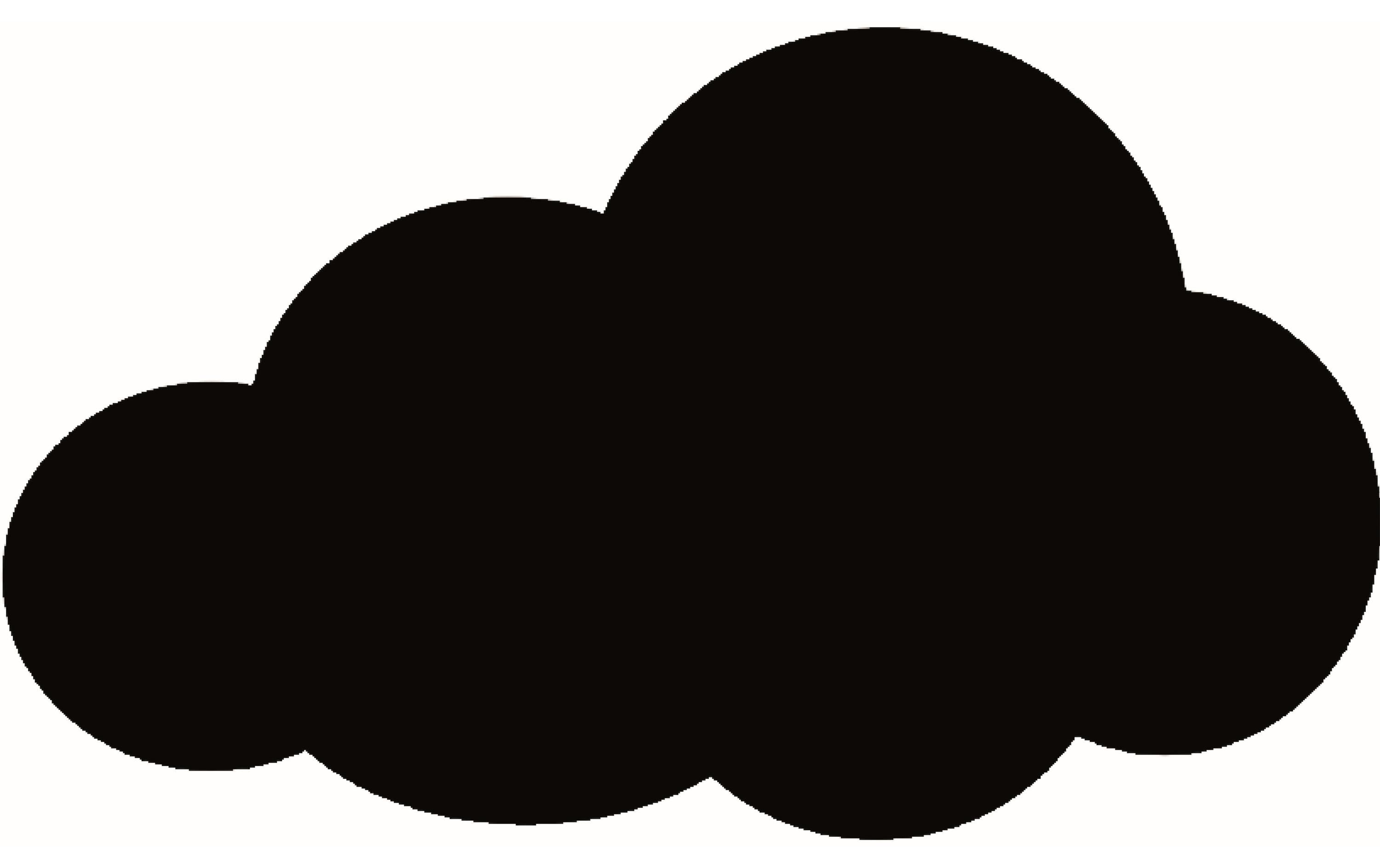 Securit Kreidetafel Silhouette Klett Wolke