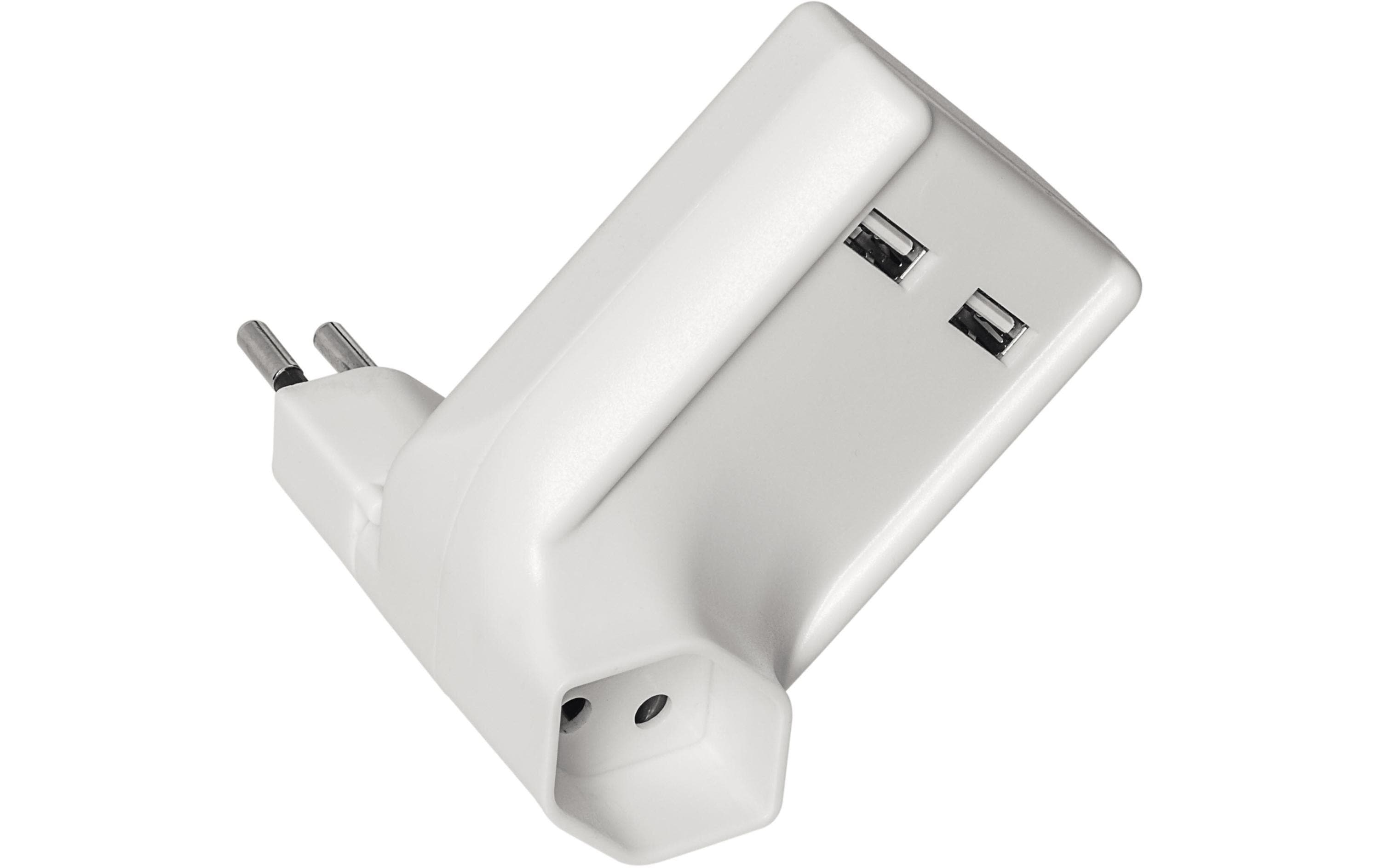 STEFFEN USB Zwischenstecker, 2xUSB 2.1A