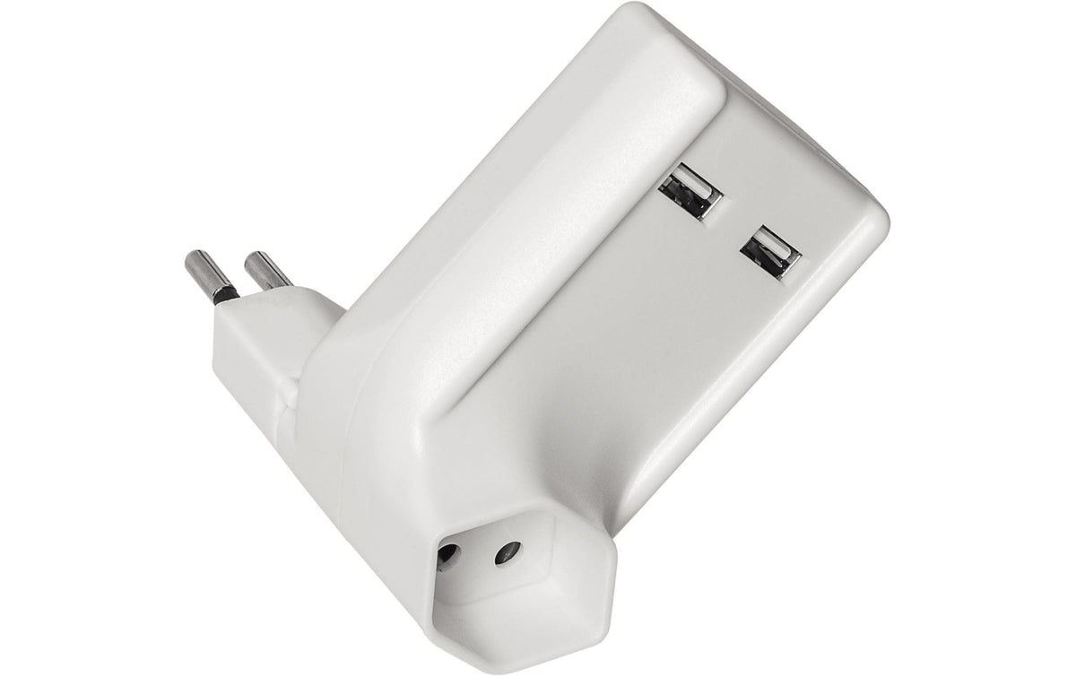 STEFFEN USB Zwischenstecker, 2xUSB 2.1A