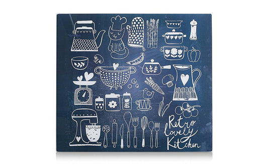 Zeller Present | Herdabdeck-/Schneideplatten | Kitchen, Glas, 56x50cm