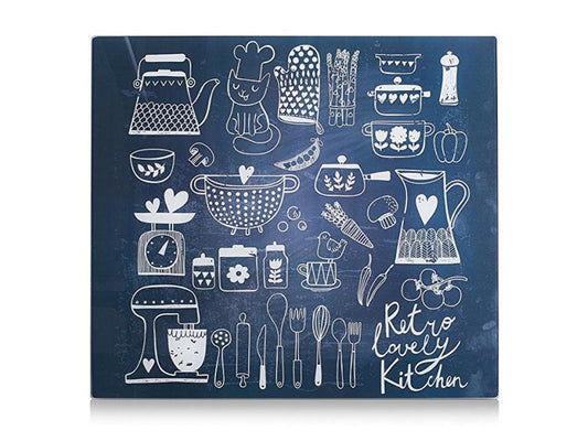 Zeller Present | Herdabdeck-/Schneideplatten | Kitchen, Glas, 56x50cm