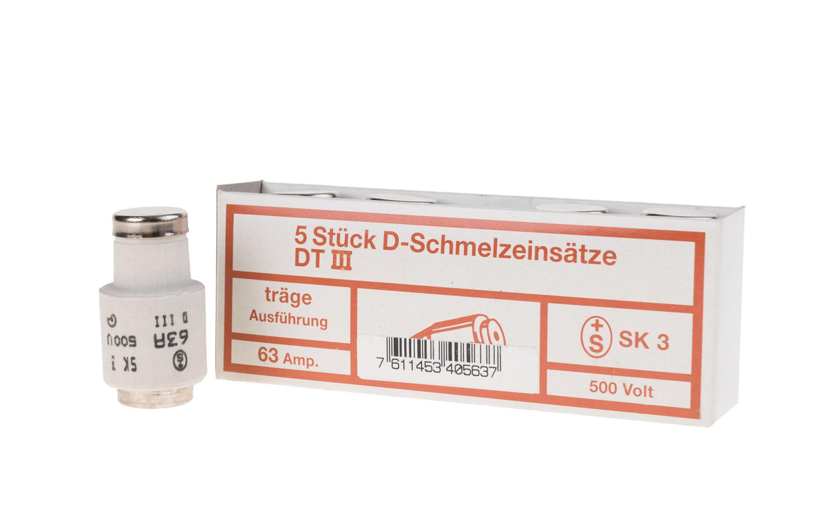 Sicherungseinsätze DT III 63A