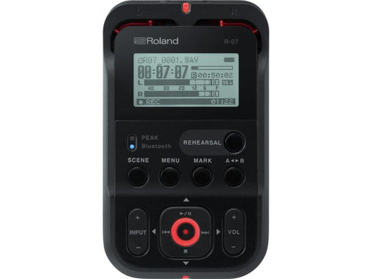 Roland | R-07, schwarz | Audio Recorder, schwarz