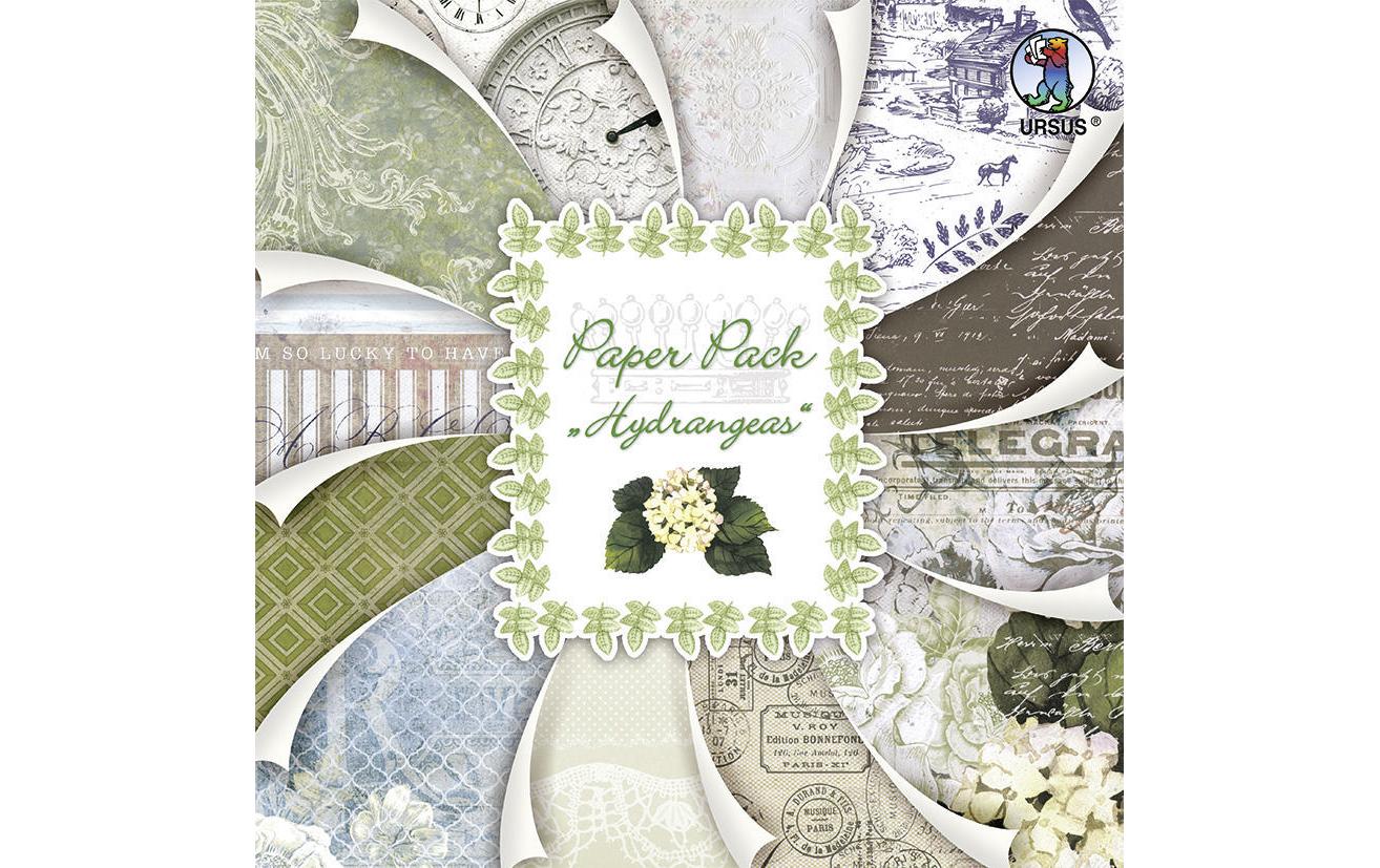 URSUS Designpapier Hydrangeas