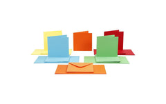 Creativ Company | Blankokarte 15 x 15 cm | 50 Sets, Mehrfarbig