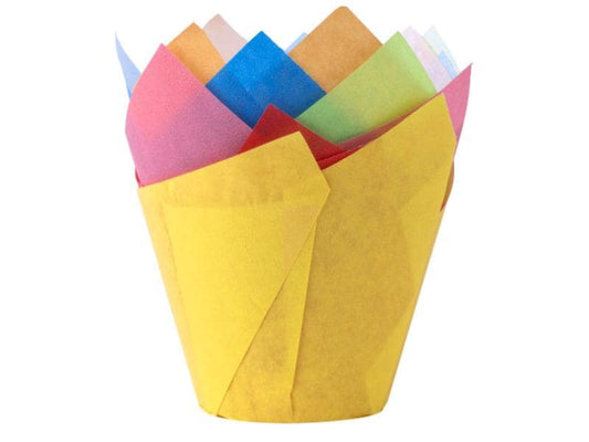 Demmler | Muffin Backform Tulip Wraps Uni | 24 Stück