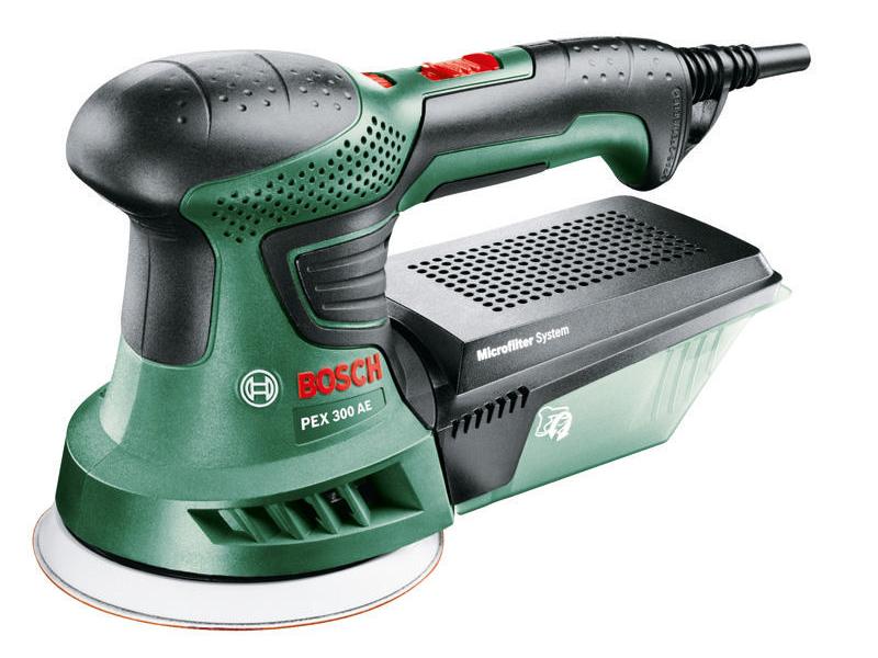 Bosch | Exzenterschleifer PEX 300 AE | Schleifteller-Ø 125mm, Bosch-Microfilter