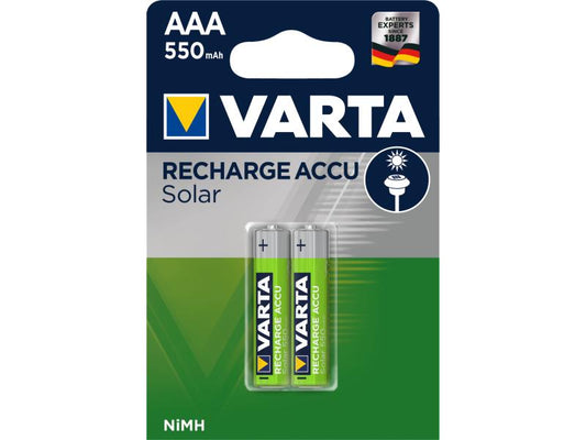 Varta | Akku Solar AAA 550mAh, 2Stk, Blister
