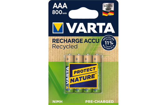 Varta, Akku Recycled NiMH Micro AAA 800 mAh