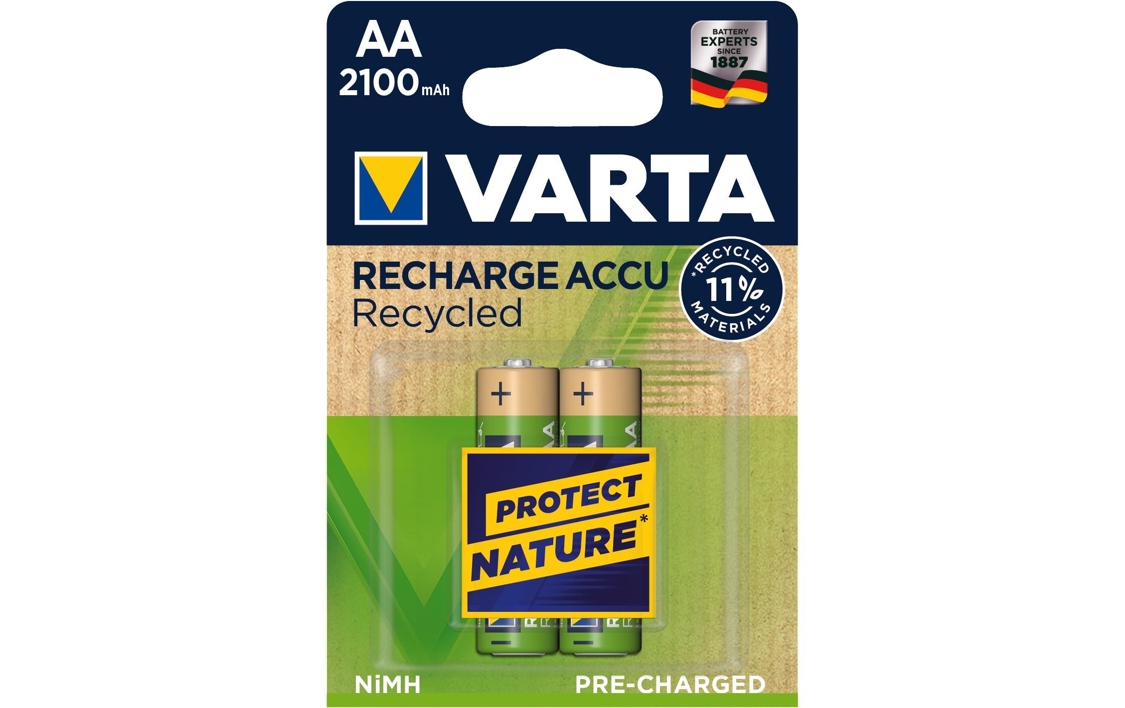 Varta, Akku Recycled NiMH Mignon AA 2100 mA