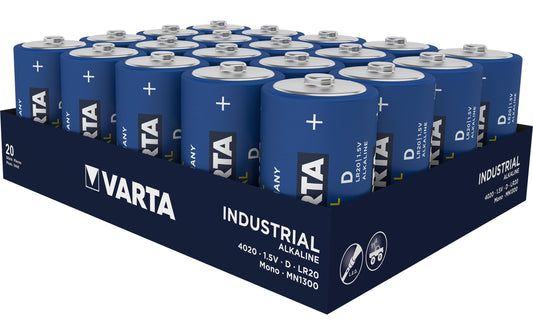 VARTA Batterie Industrial D, 20Stk