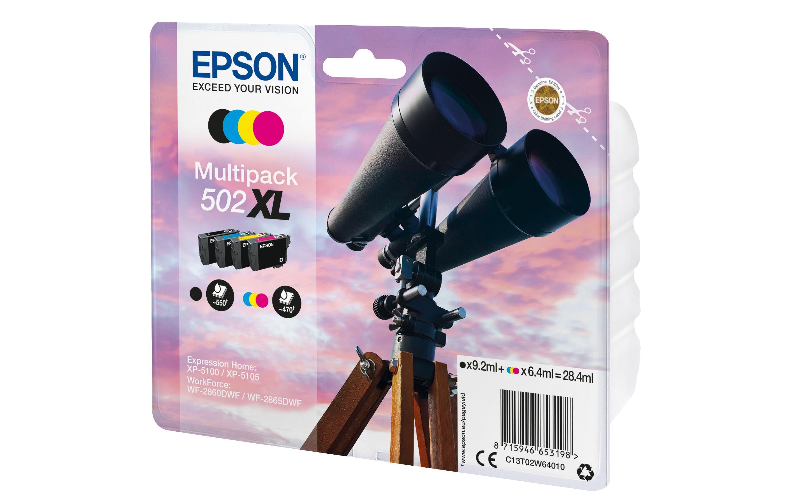 Tinte Epson T02W64010, Multipack 4-FarbigXL
