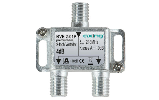 Axing | BVE 2-01P | 2-fach Verteiler, 51218 MHz, Bauform 01