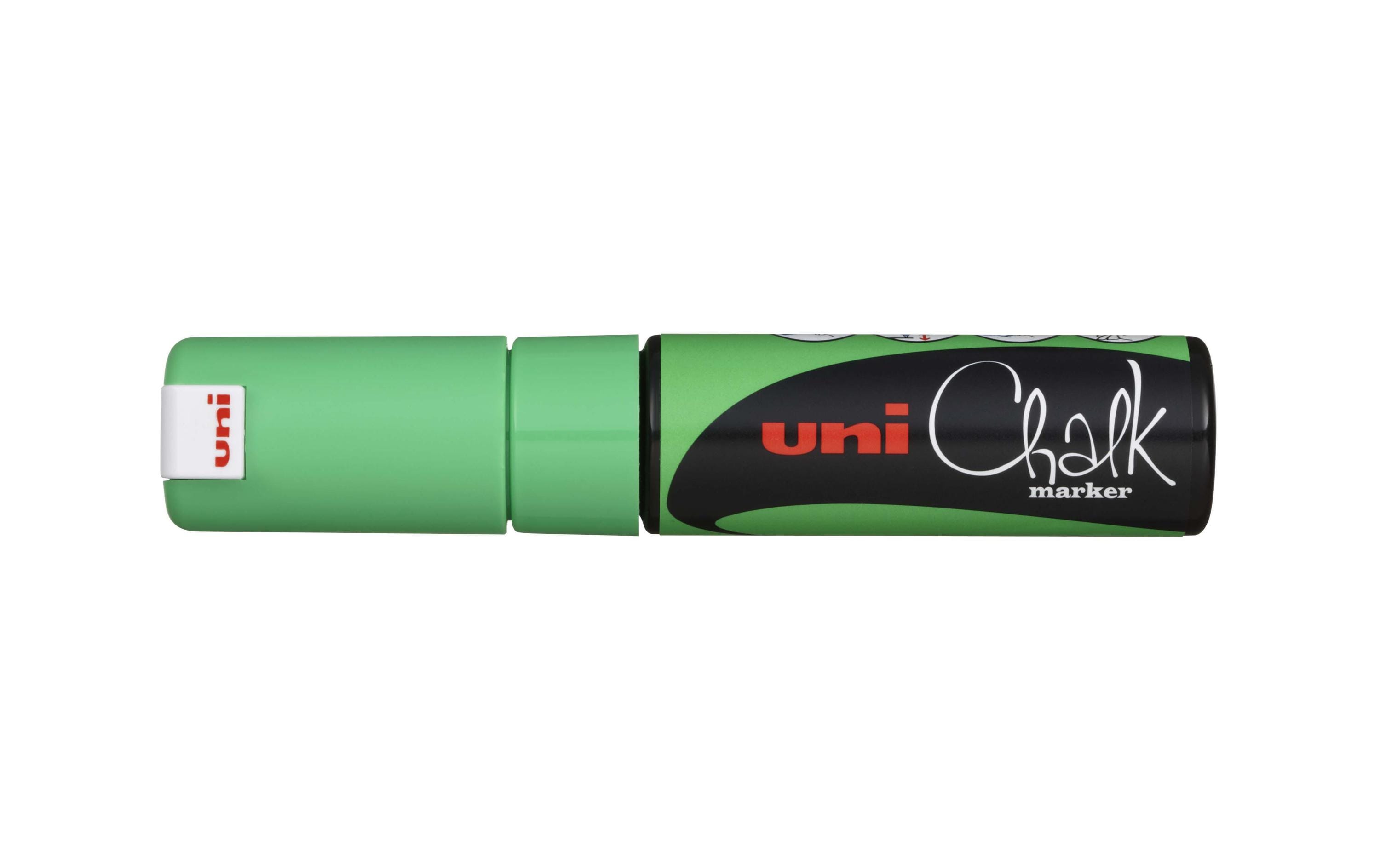 Uni, Kreidemarker Uni CHALK 8 mm Fluo Grün