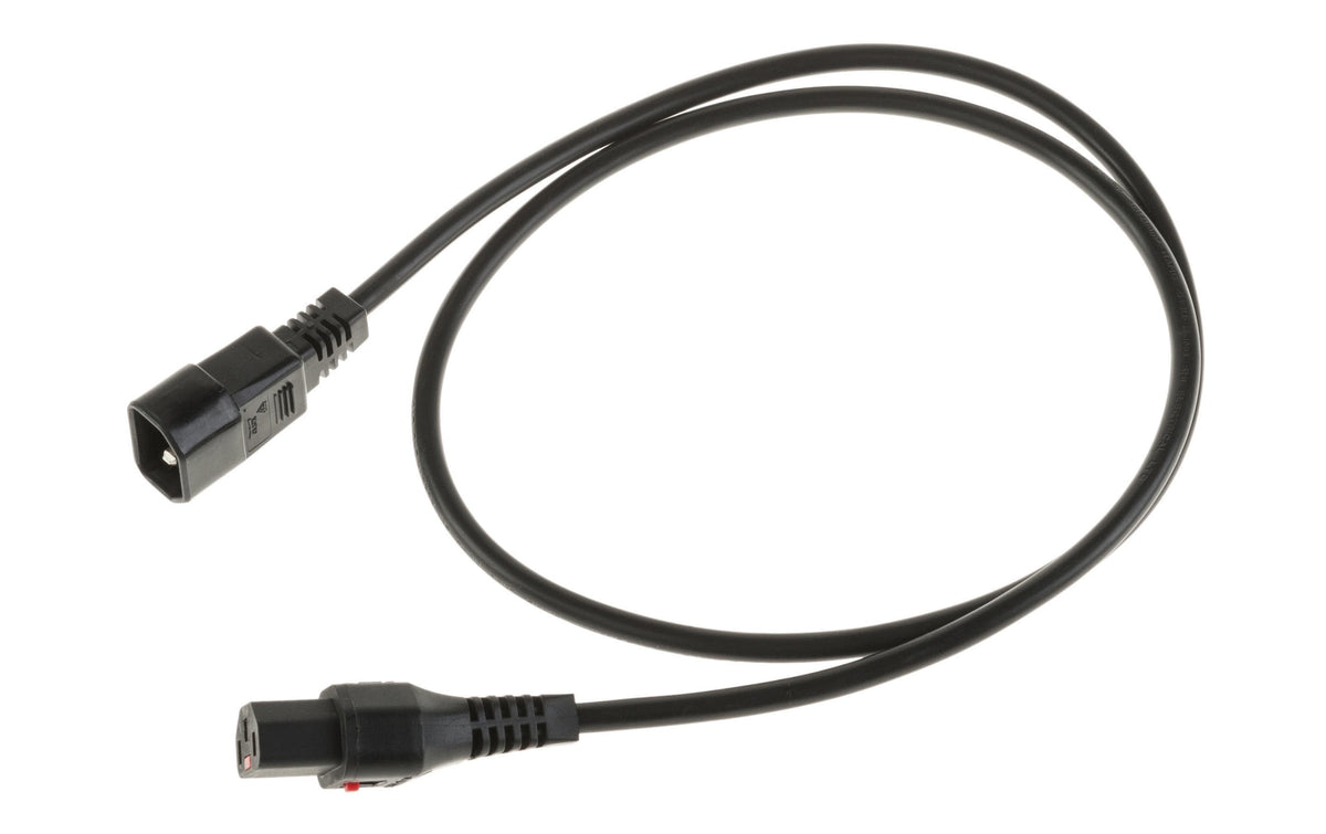 IECLock Netzkabel 0.5m schwarz