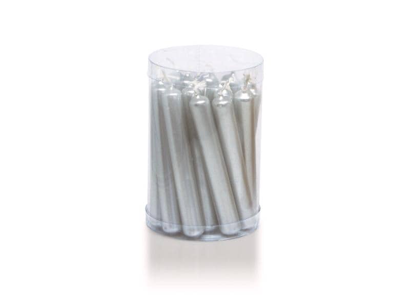 balthasar | Baumkerzen silber 20er Set | 10x1.3 cm (HxD)