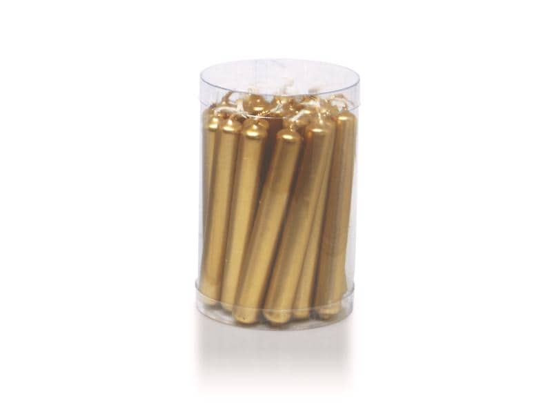 balthasar | Baumkerzen gold 20er Set | 10x1.3 cm (HxD)