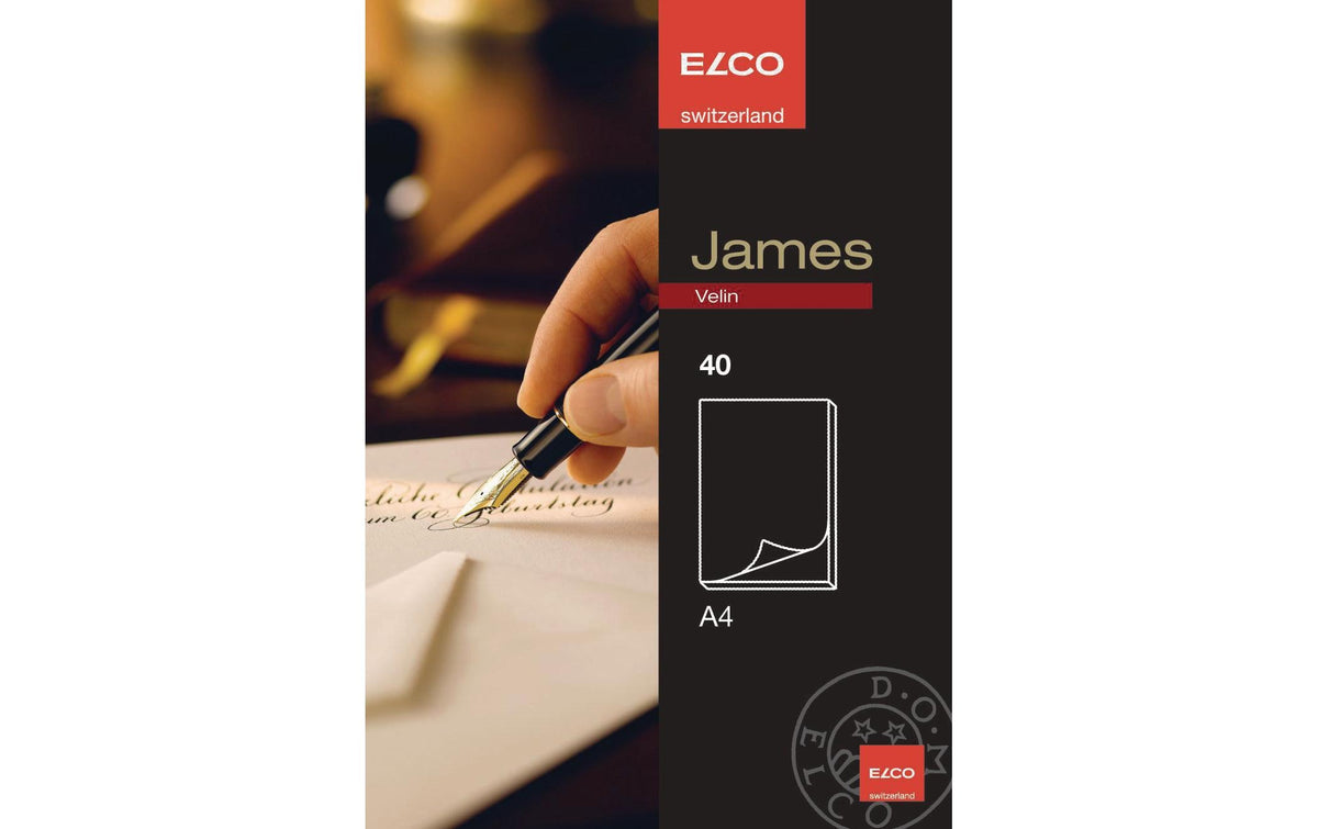 Elco Briefpapier-Block James Velin A4