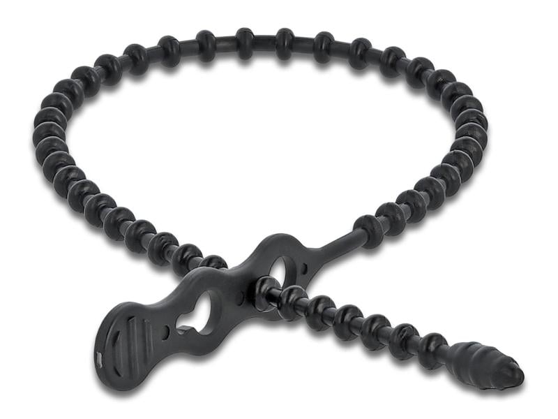 Delock | Blitzbinder 310x4.5mm 10 Stk. | wiederverwendbar, schwarz