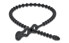 Delock | Blitzbinder 310x4.5mm 10 Stk. | wiederverwendbar, schwarz
