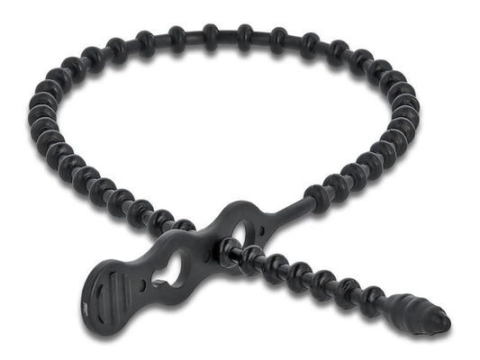 Delock | Blitzbinder 310x4.5mm 10 Stk. | wiederverwendbar, schwarz