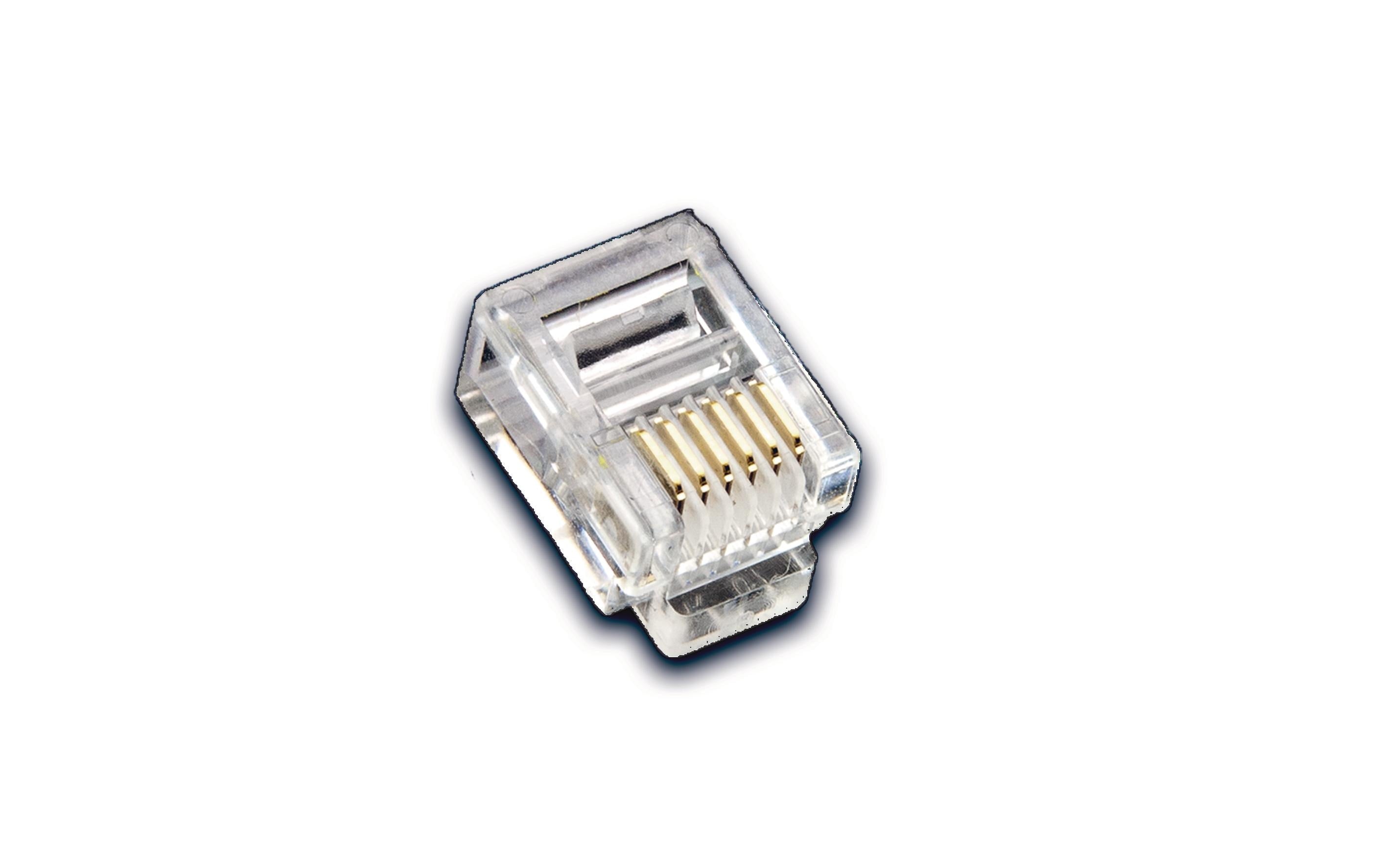 RJ-11/RJ-12 Modularstecker 100er Pack