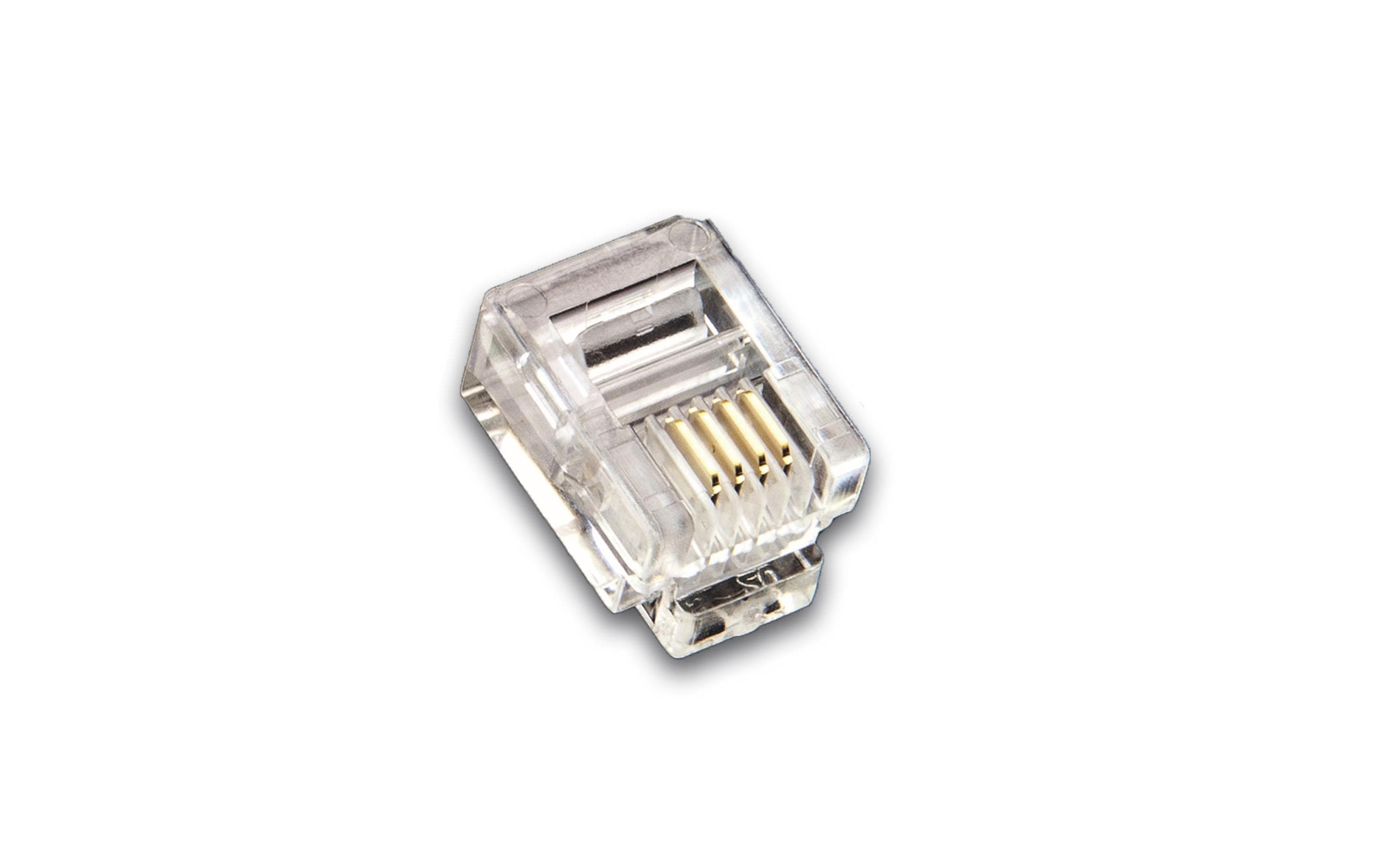 RJ-11/RJ-12 Modularstecker 100er Pack
