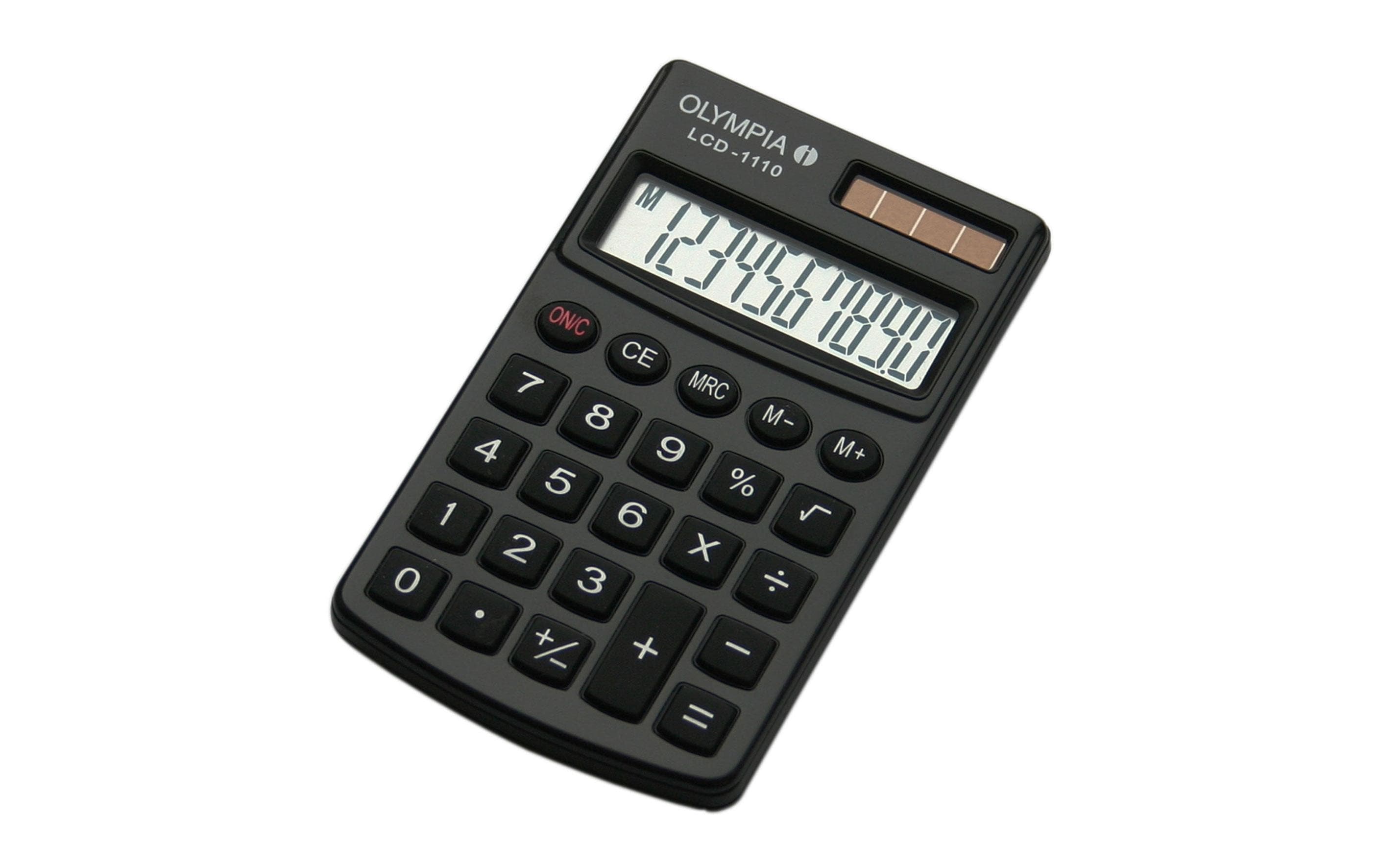 Olympia Taschenrechner LCD 1110 black