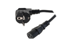 Netzkabel International Schuko 90° - C13