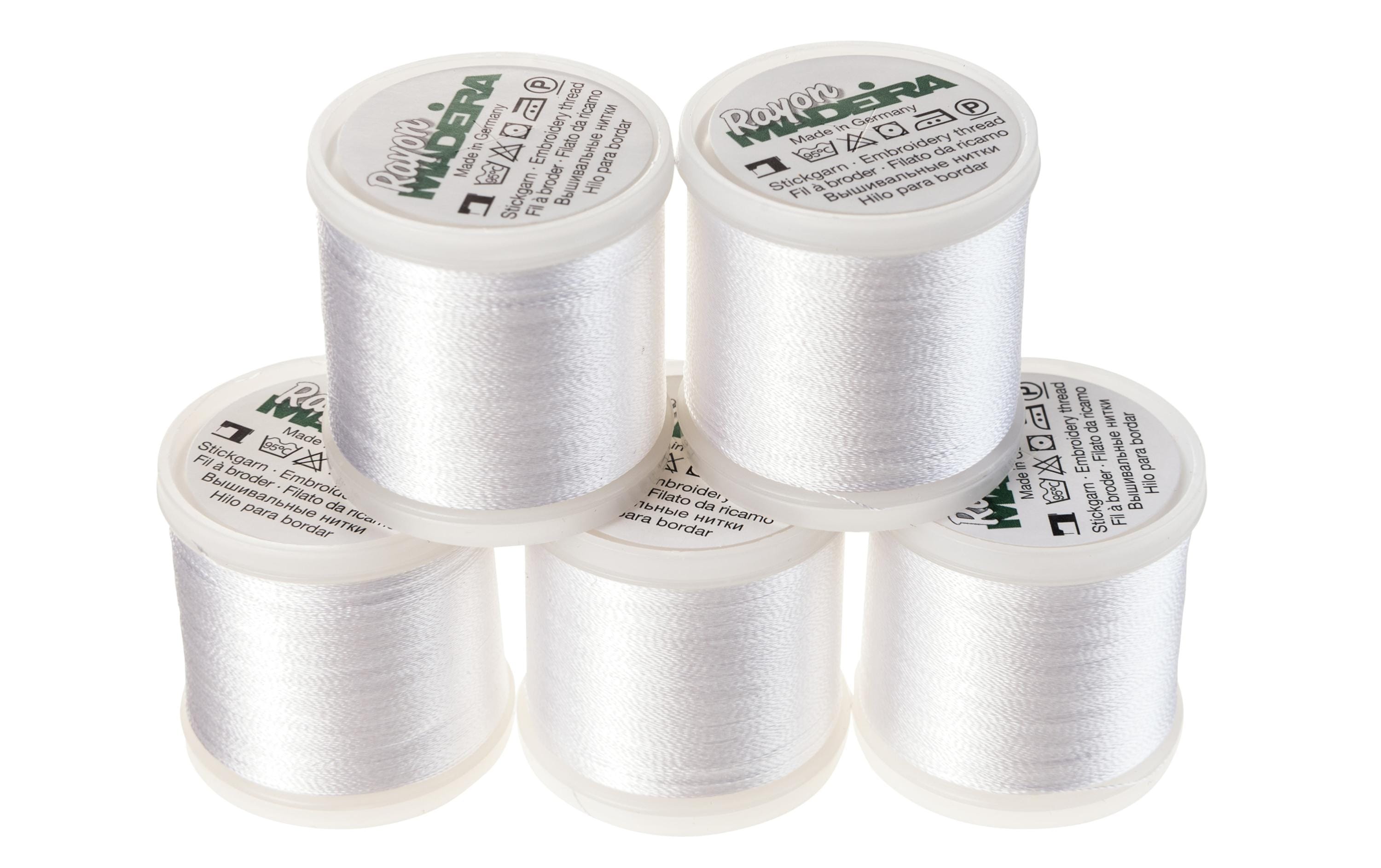 Madeira, Stickgarn Rayon No.40 Weiss