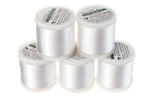 Madeira, Stickgarn Rayon No.40 Weiss