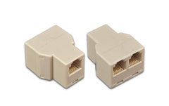 Telefonadapter RJ-45 Buchse auf 2x RJ-45