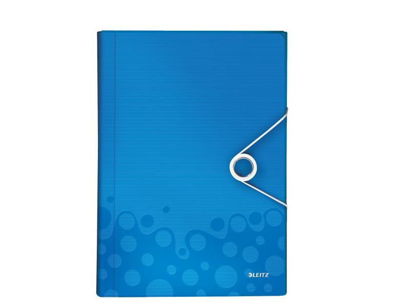 Leitz | WOW Projektmappe A4 PP | blau metallic