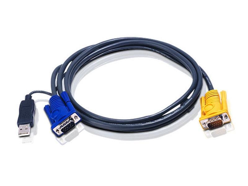 Aten | 2L-5202UP: USB-KVM-Kabel 1.8M | VGA&USB, PC-Anschluss: HDB und USB