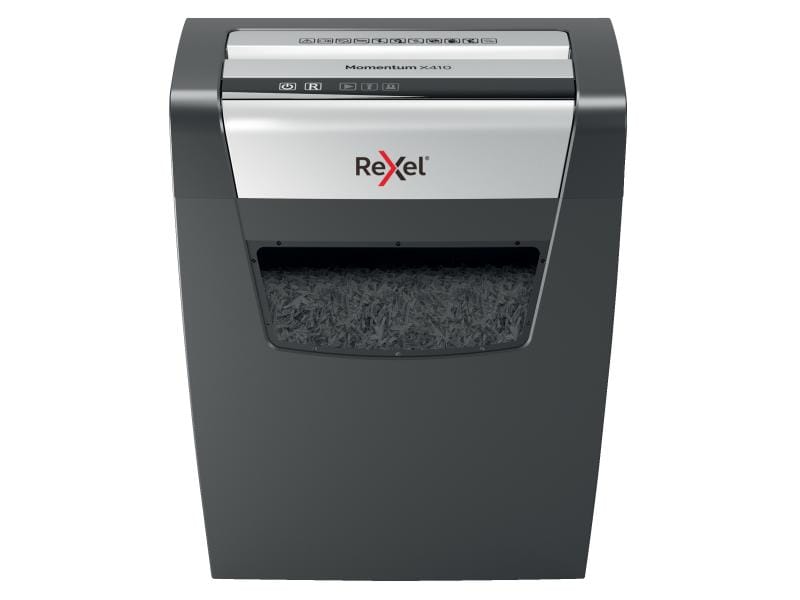 Rexel | Aktenvernichter Momentum X410 | P-4, 10 Blatt, schwarz
