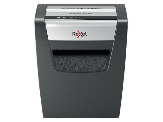 Rexel | Aktenvernichter Momentum X410 | P-4, 10 Blatt, schwarz