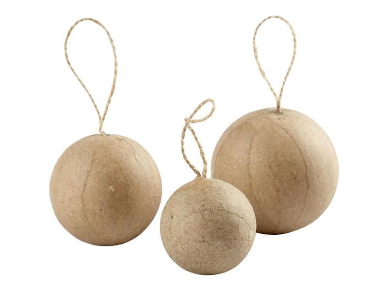 Creativ Company | Papp-Kugeln | 6 Stück, 4 + 5 + 6 cm